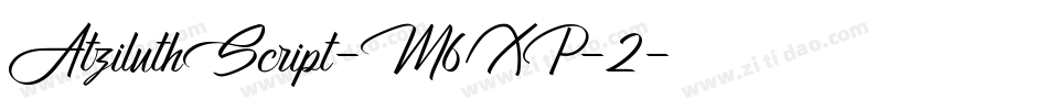 AtziluthScript-M6XP-2字体转换