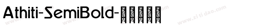 Athiti-SemiBold字体转换