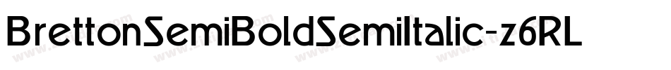 BrettonSemiBoldSemiItalic-z6RL字体转换