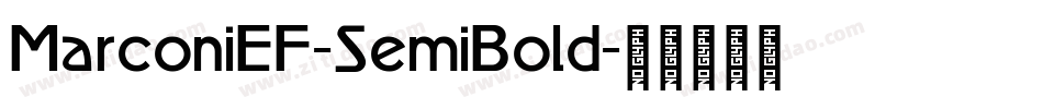 MarconiEF-SemiBold字体转换