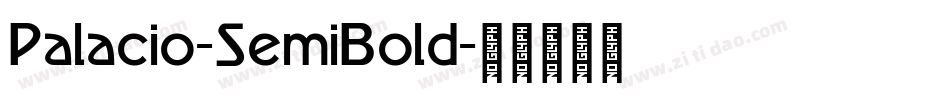 Palacio-SemiBold字体转换