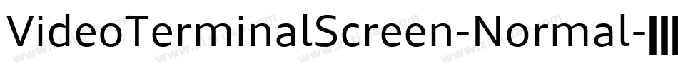 VideoTerminalScreen-Normal字体转换