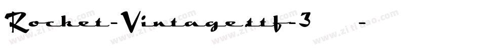 Rocket-Vintage.ttf-3转换器字体转换