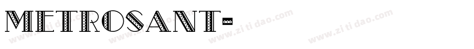 Metrosant字体转换