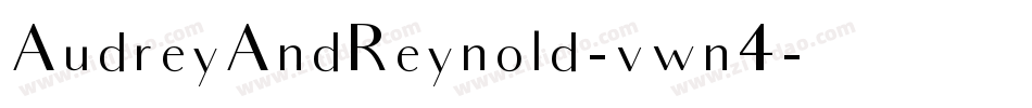 AudreyAndReynold-vwn4字体转换