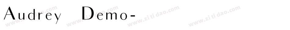 Audrey_Demo字体转换