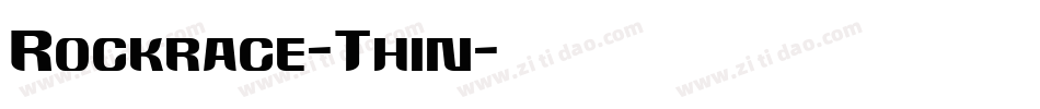 Rockrace-Thin字体转换