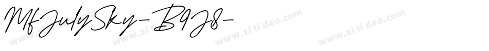 MfJulySky-B9J8字体转换