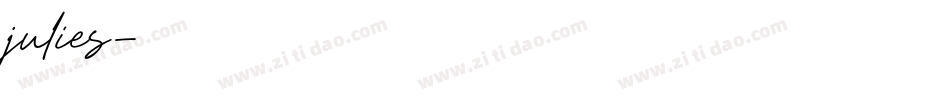 julies字体转换