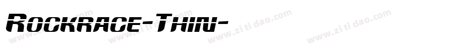 Rockrace-Thin字体转换