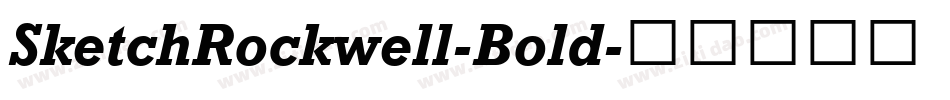 SketchRockwell-Bold字体转换