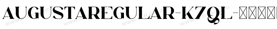AugustaRegular-K7ql字体转换