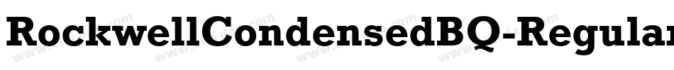 RockwellCondensedBQ-Regular字体转换