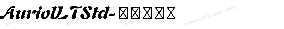 AuriolLTStd字体转换