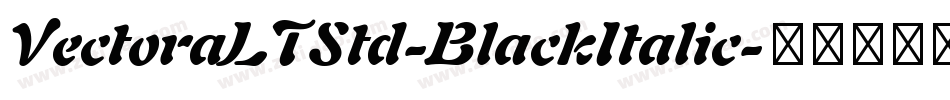 VectoraLTStd-BlackItalic字体转换