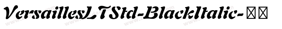 VersaillesLTStd-BlackItalic字体转换