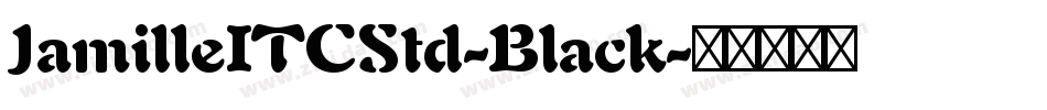 JamilleITCStd-Black字体转换