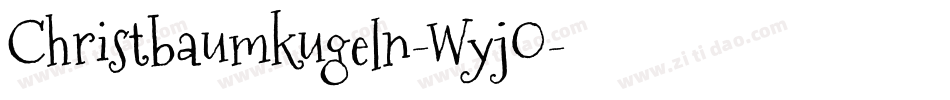 Christbaumkugeln-WyjO字体转换