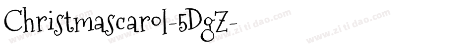 Christmascarol-5DgZ字体转换