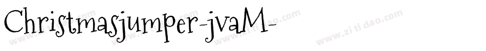 Christmasjumper-jvaM字体转换
