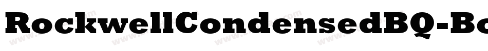 RockwellCondensedBQ-Bold字体转换