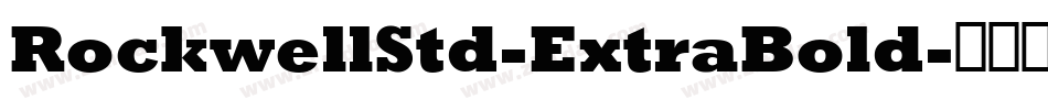 RockwellStd-ExtraBold字体转换