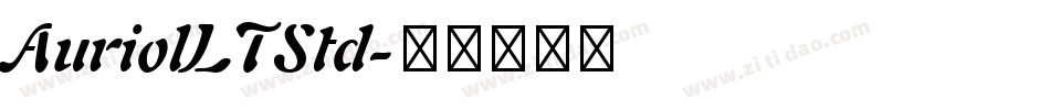 AuriolLTStd字体转换