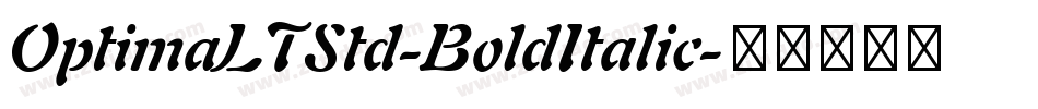 OptimaLTStd-BoldItalic字体转换