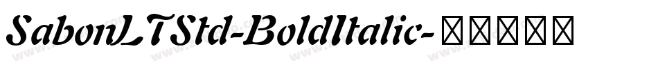 SabonLTStd-BoldItalic字体转换