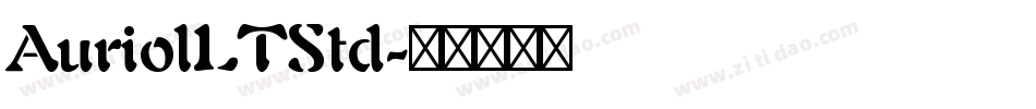 AuriolLTStd字体转换