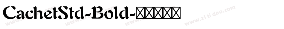 CachetStd-Bold字体转换