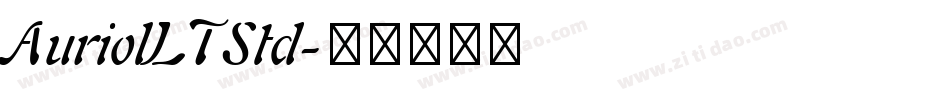 AuriolLTStd字体转换