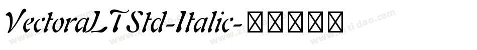 VectoraLTStd-Italic字体转换