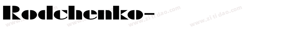 Rodchenko字体转换