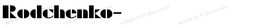 Rodchenko字体转换