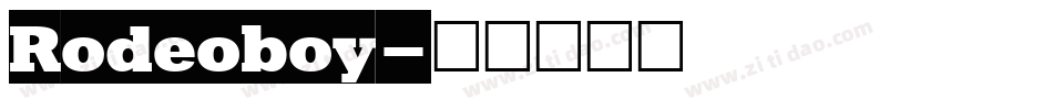 Rodeoboy字体转换