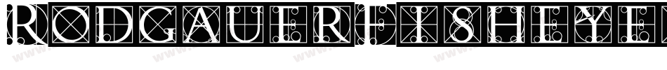 RodgauerFisheyes字体转换