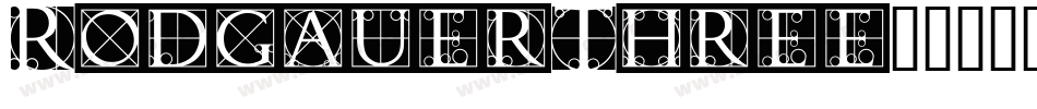 RodgauerThree字体转换