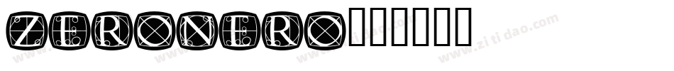zeronero字体转换