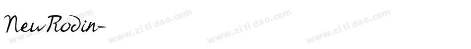 NewRodin字体转换