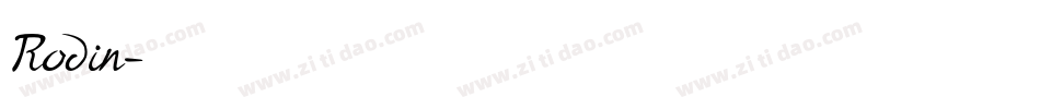 Rodin字体转换