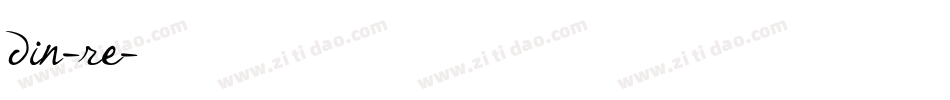 din-re字体转换