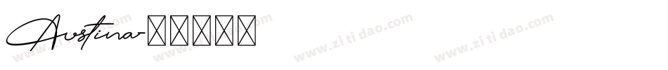 Austina字体转换