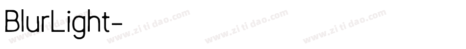 BlurLight字体转换