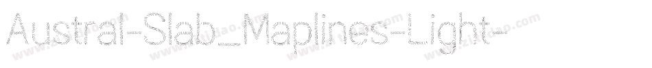 Austral-Slab_Maplines-Light字体转换