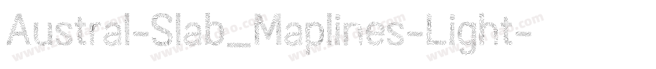 Austral-Slab_Maplines-Light字体转换