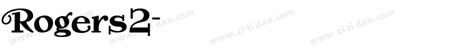 Rogers2字体转换
