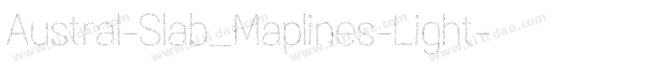 Austral-Slab_Maplines-Light字体转换