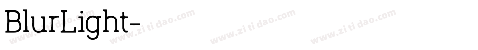 BlurLight字体转换