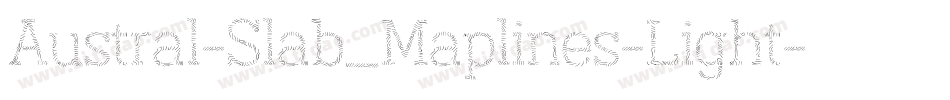 Austral-Slab_Maplines-Light字体转换